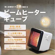 RELICIA キューブ型ビームヒーター 省エネ電気ストーブ